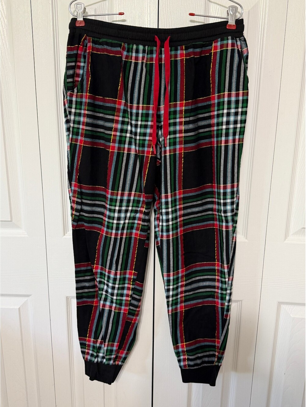 Secret Treasures Women's Plaid Cotton Pajama Pants Medium (8-10)